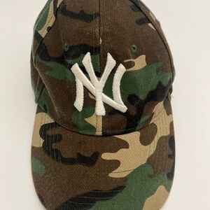 Vintage Camouflage Yankees Hat from Yankee Stadium